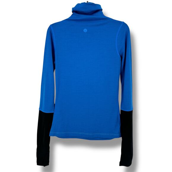 Lululemon St Moritz 100% Merino Wool Jersey Long Sleeve Shirt Sz 4 Turtleneck - Picture 4 of 6